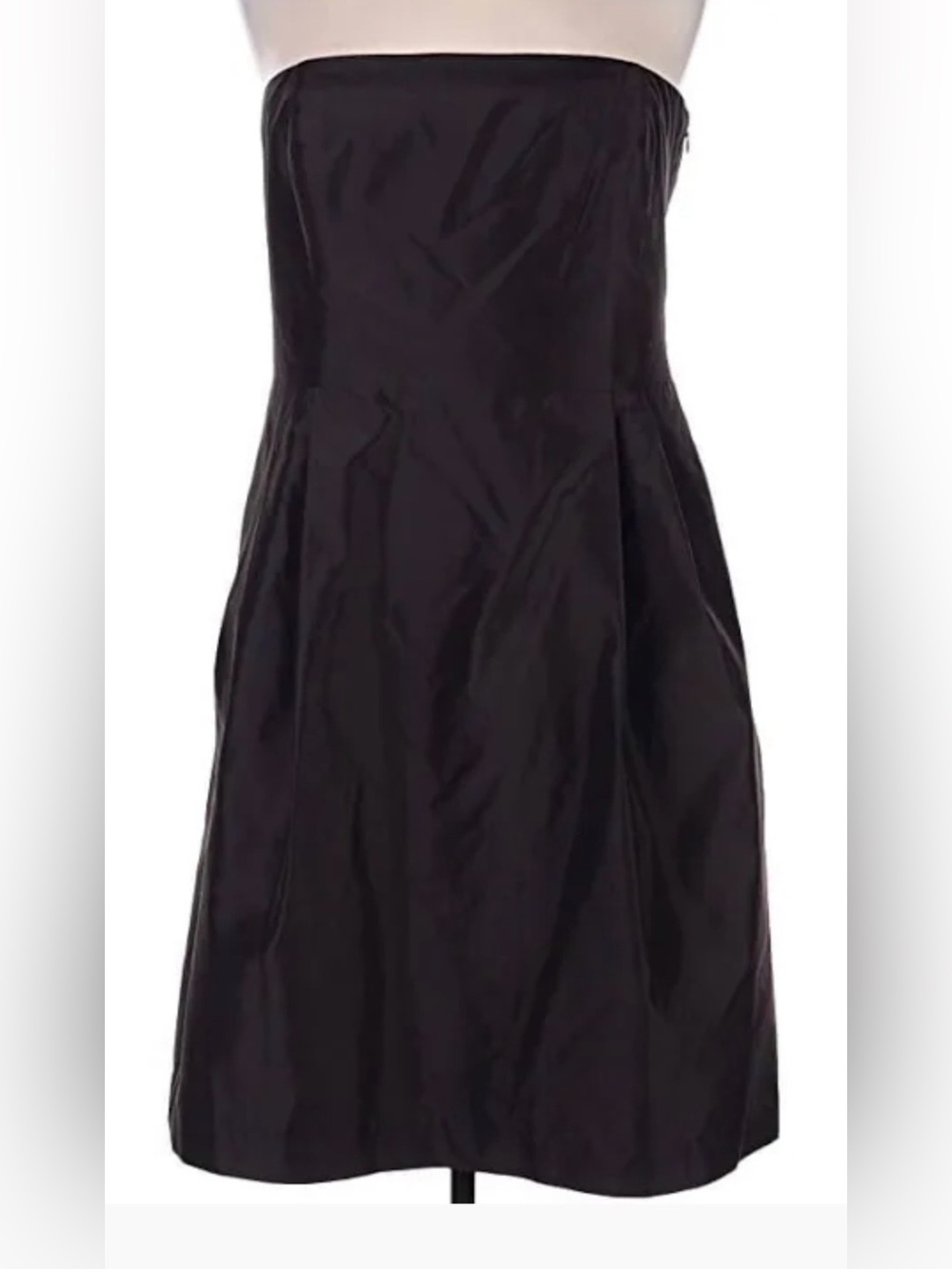 Ann Taylor Black Strapless Sheath Dress taffeta